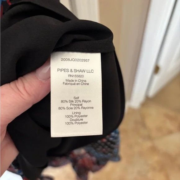 Veronica Beard Floral Long Sleeve Black Raylee Dress Women’s Size 10 New - Picture 7 of 11